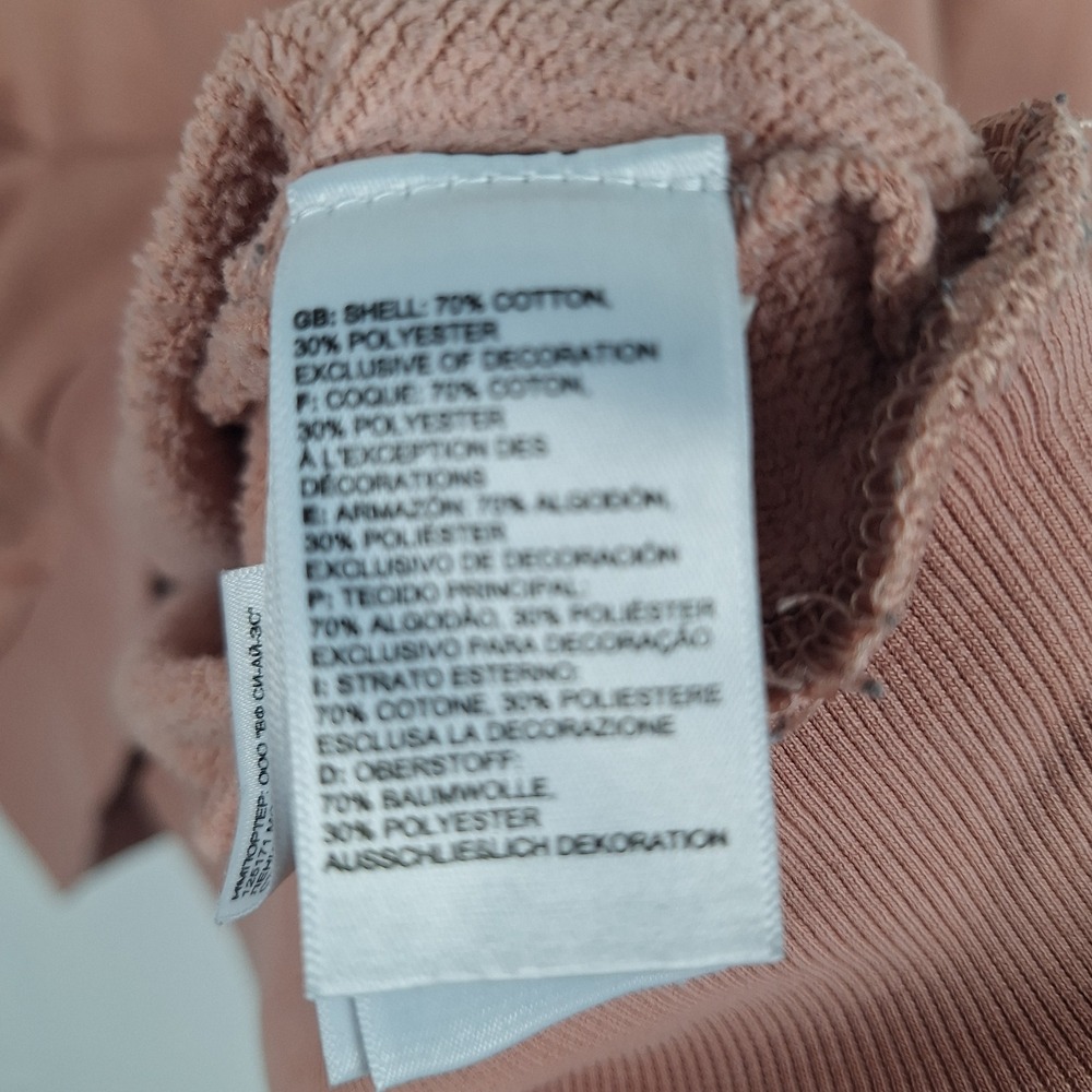 The North Face Floral Embroidered Pullover Hoodie Pink Mauve Medium - Picture 5 of 9